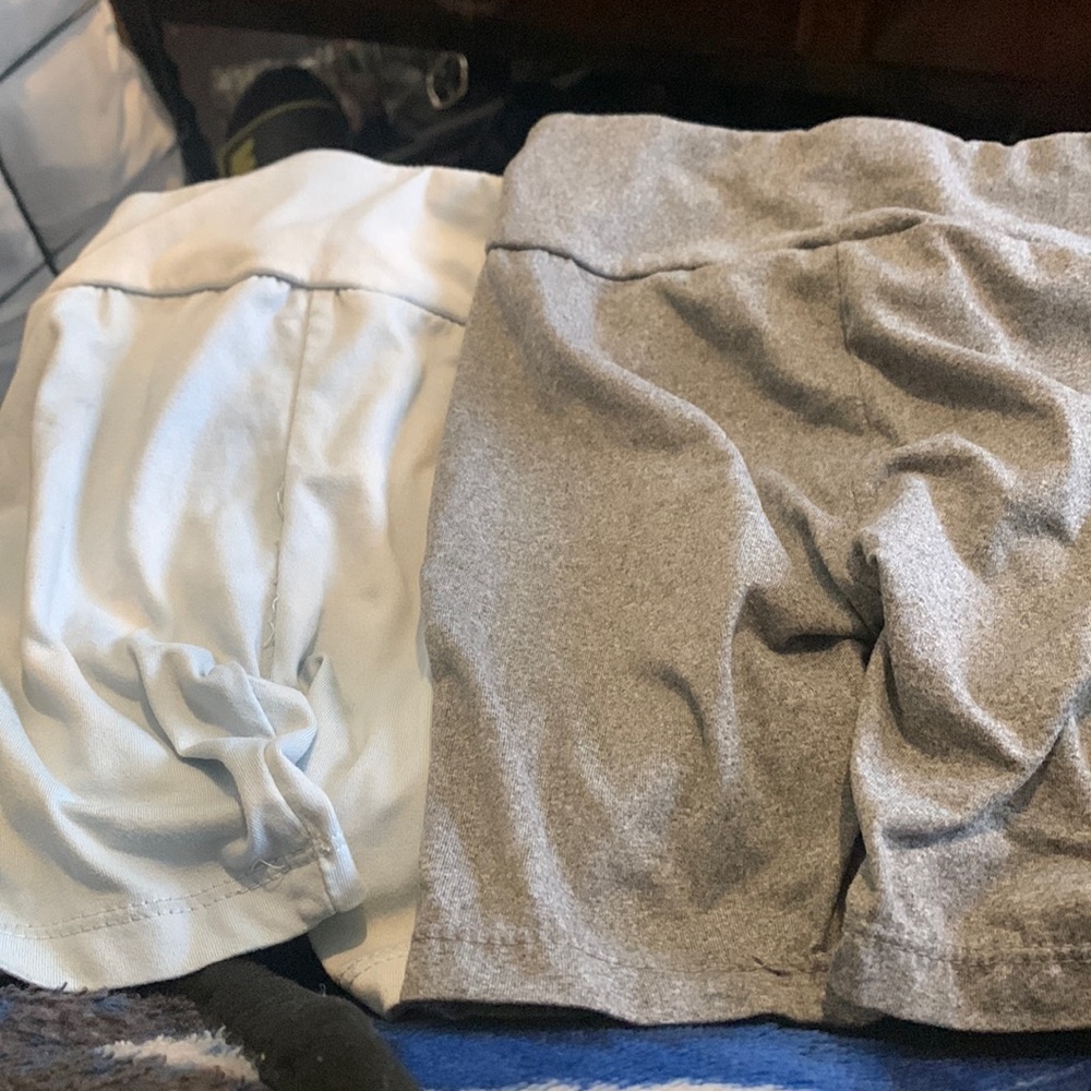 Olivia Ray Blue & Lt. Gray Color Biker Type Shorts Bundle! 📦🛼